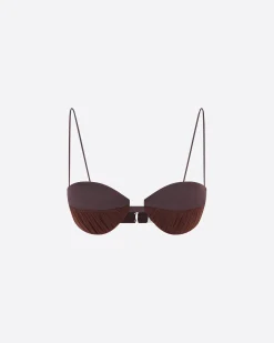 Alex Perry Bra Top in Satin Crepe
