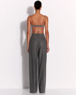 Alex Perry Bra Top in Wool Pinstripe