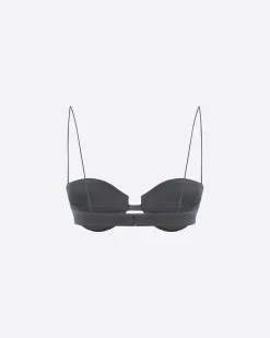 Alex Perry Bra Top in Wool Pinstripe