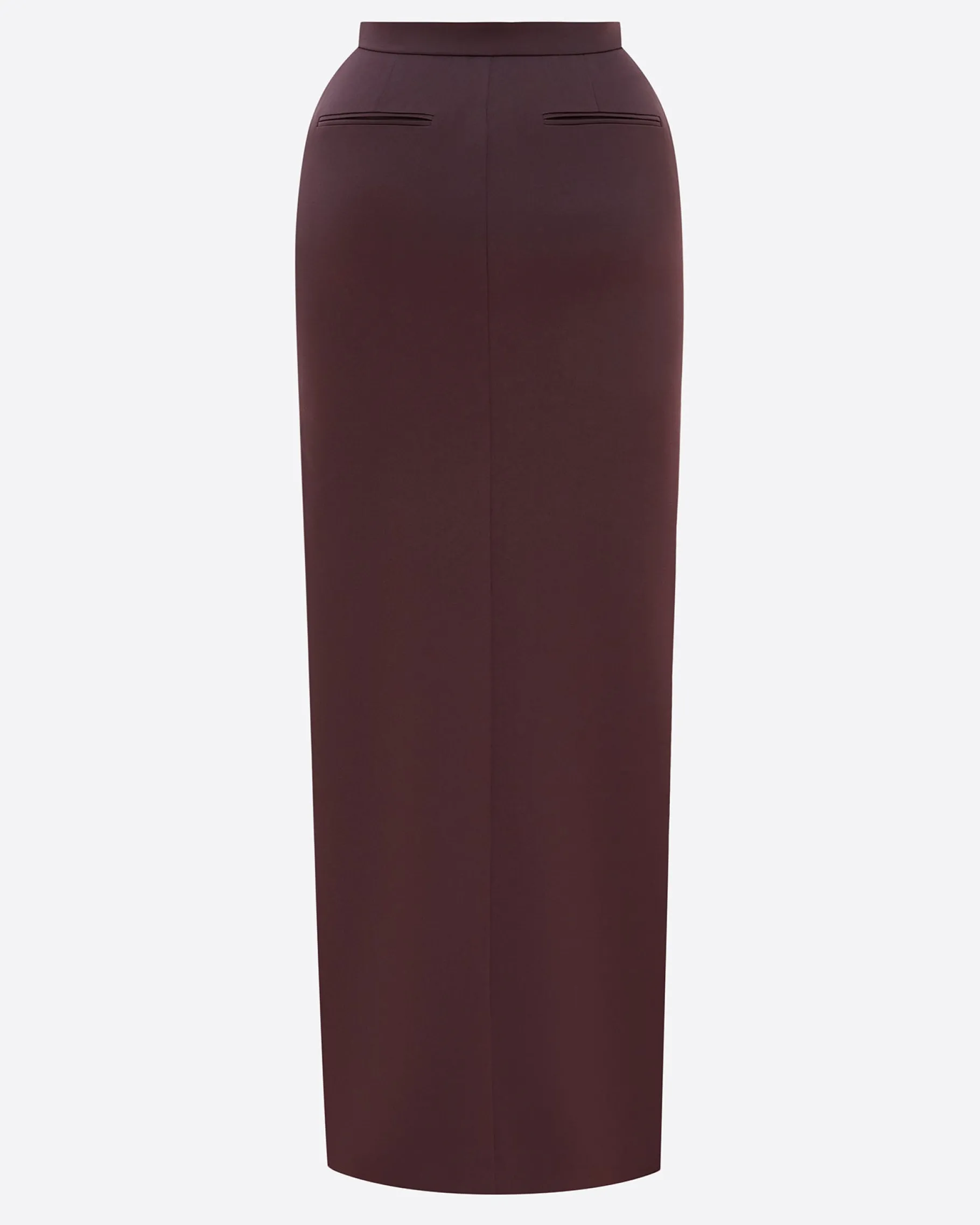 Alex Perry Column Skirt in Satin Crepe
