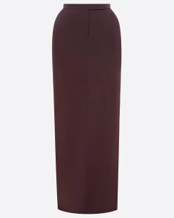 Alex Perry Column Skirt in Satin Crepe