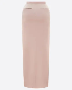 Alex Perry Column Skirt in Satin Crepe