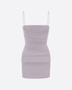 Alex Perry Corset Mini Dress in Stretch Mesh