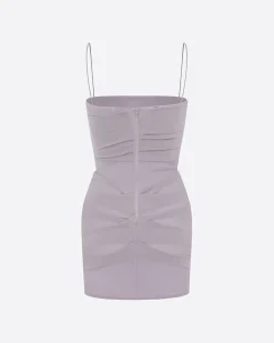 Alex Perry Corset Mini Dress in Stretch Mesh