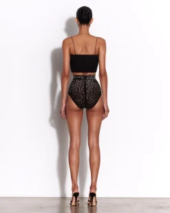 Alex Perry Corset Top in Stretch Mesh