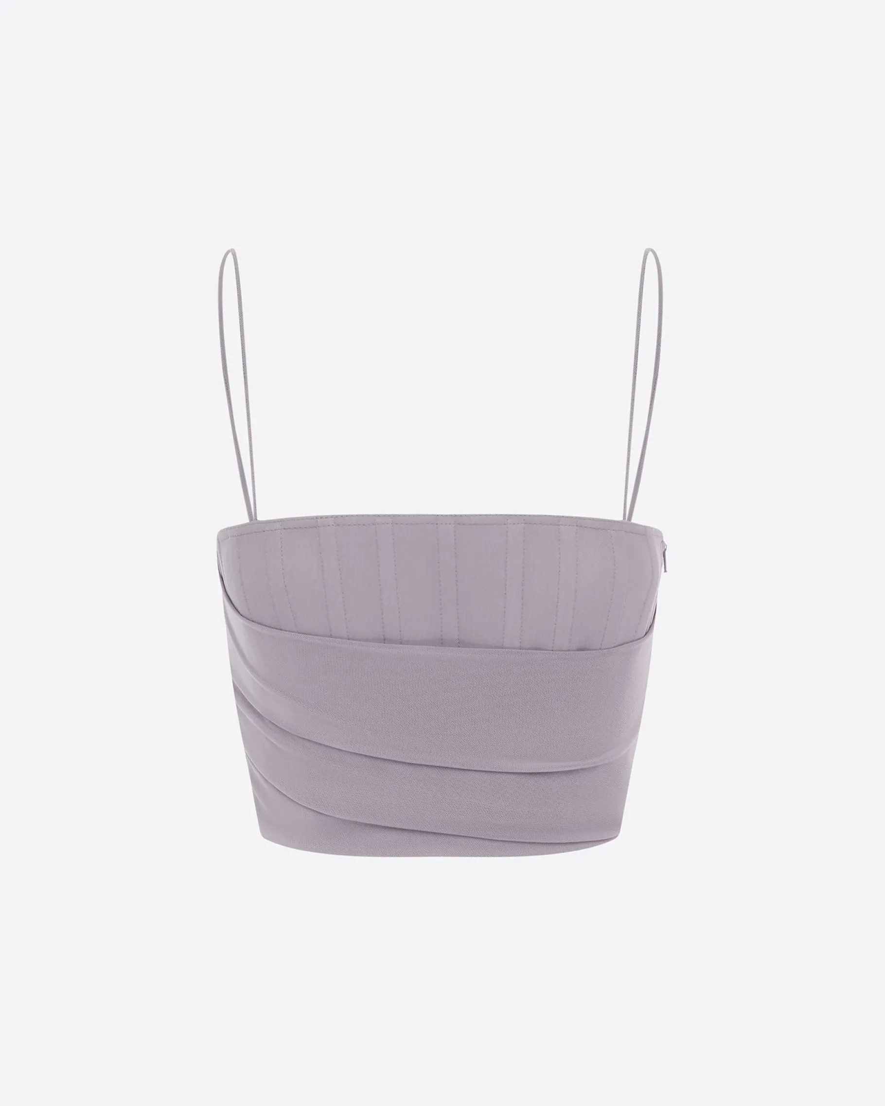 Alex Perry Corset Top in Stretch Mesh