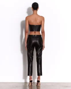 Alex Perry Crop Trouser in Leather