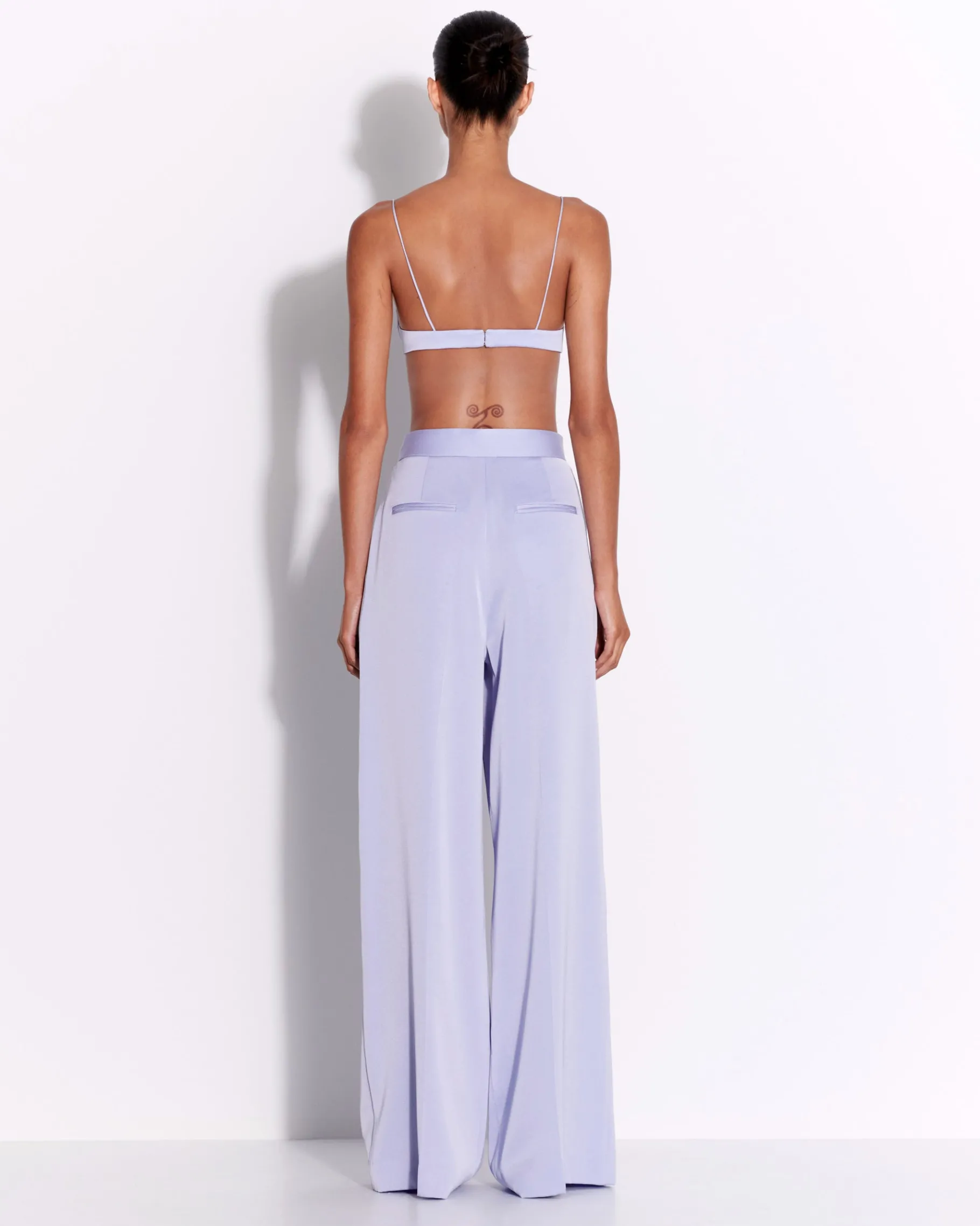 Alex Perry Double Pleat Trouser in Satin Crepe