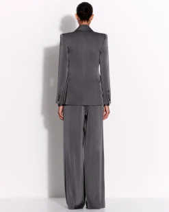 Alex Perry Double Pleat Trouser in Satin Crepe