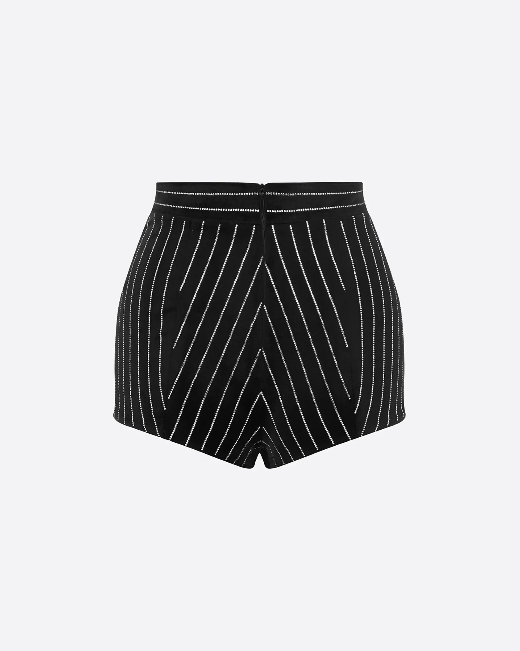 Alex Perry Hot Pant in Crystal Velvet