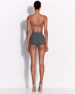 Alex Perry Hot Pant in Wool Pinstripe