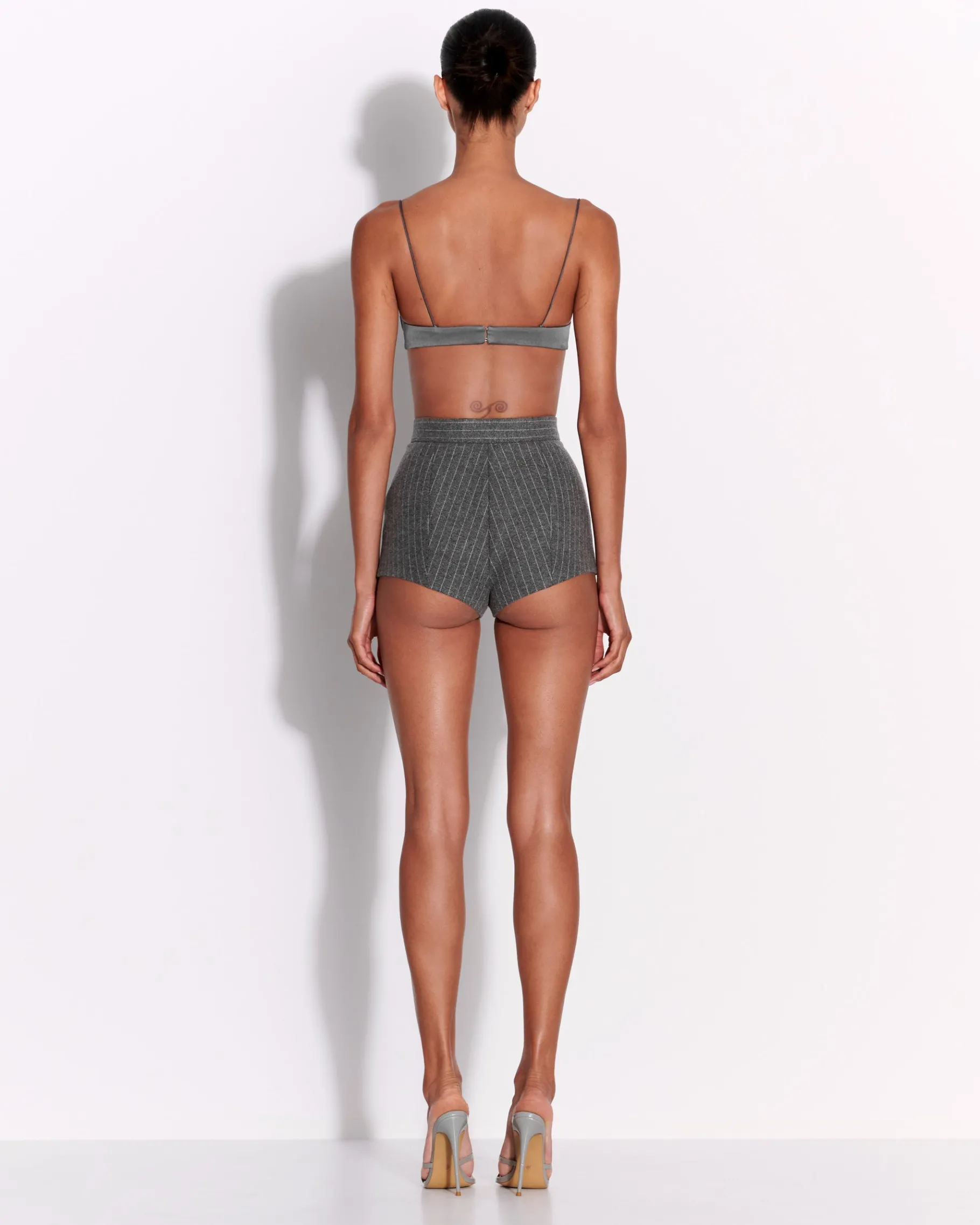 Alex Perry Hot Pant in Wool Pinstripe