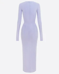 Alex Perry Long Sleeve Dress in Crystal Jersey