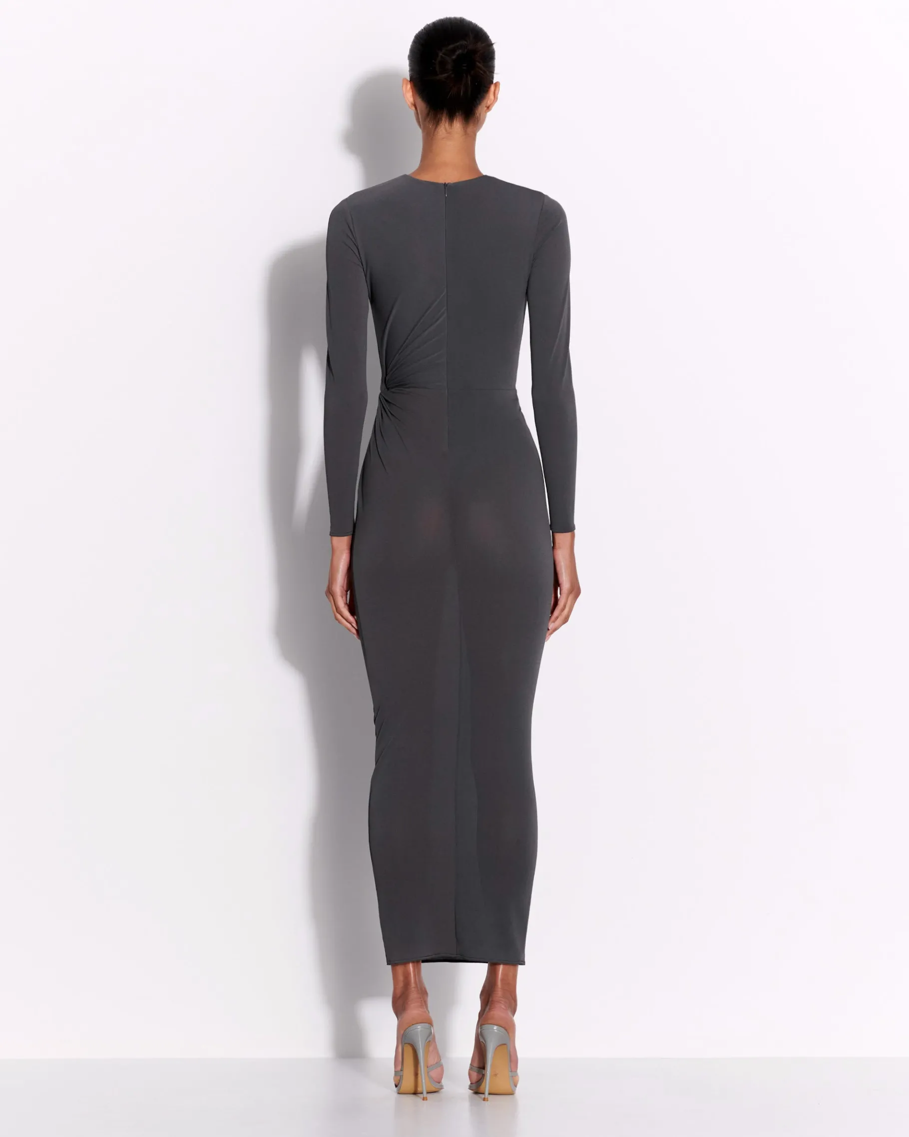 Alex Perry Long Sleeve Twist Dress in Crepe Jersey