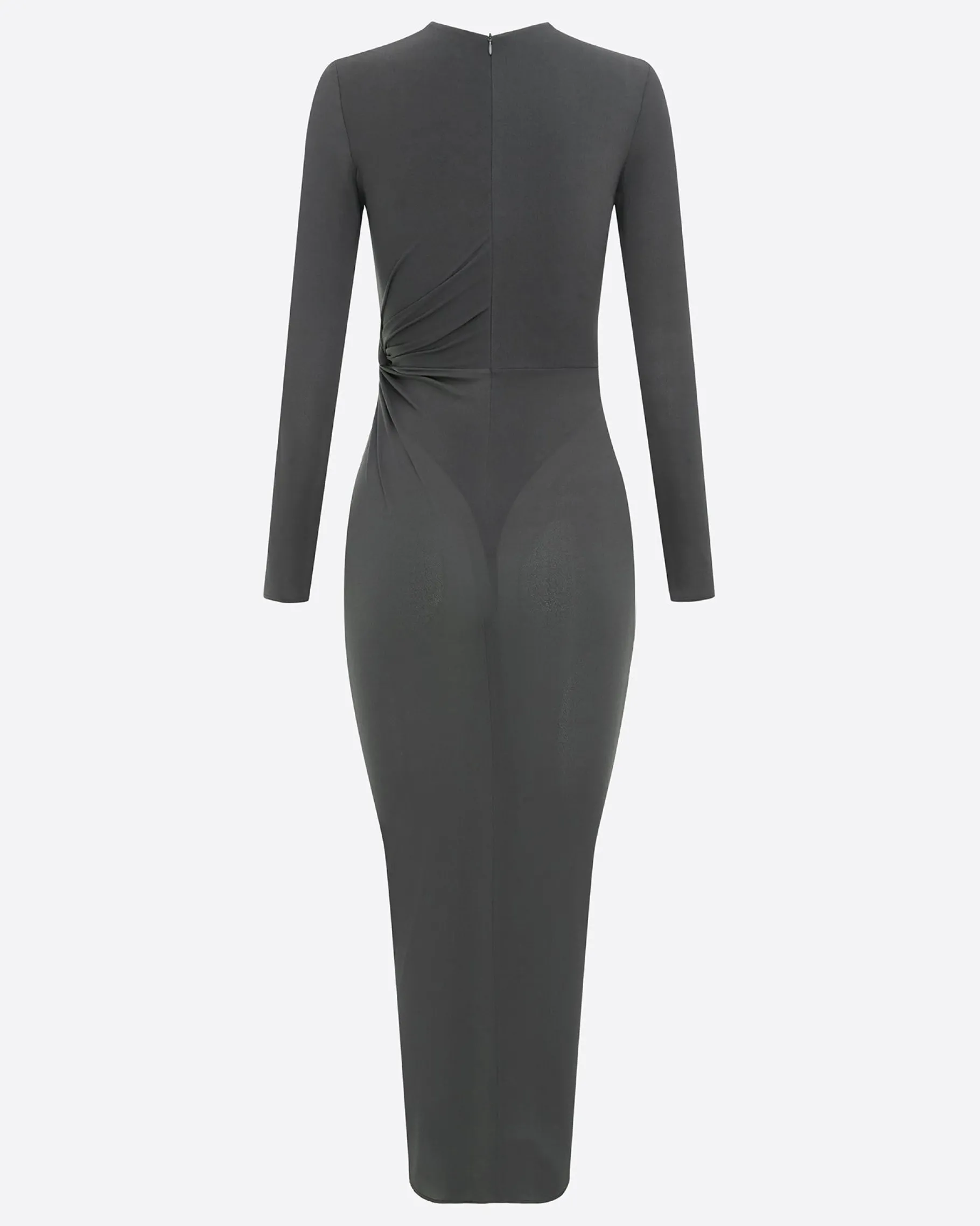 Alex Perry Long Sleeve Twist Dress in Crepe Jersey