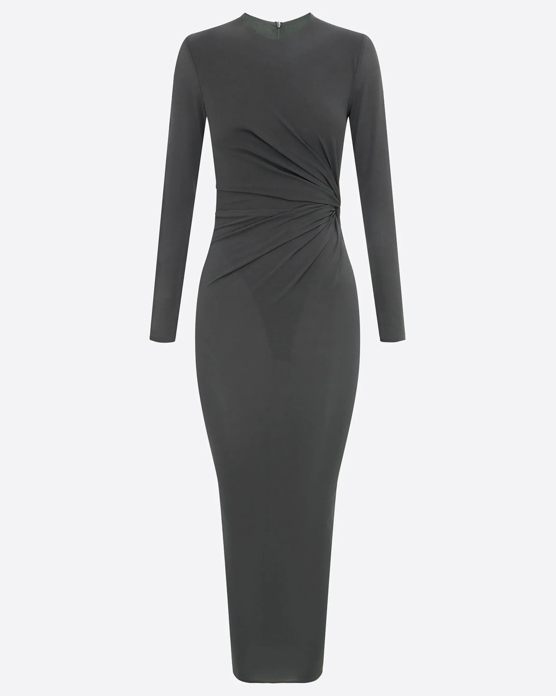 Alex Perry Long Sleeve Twist Dress in Crepe Jersey