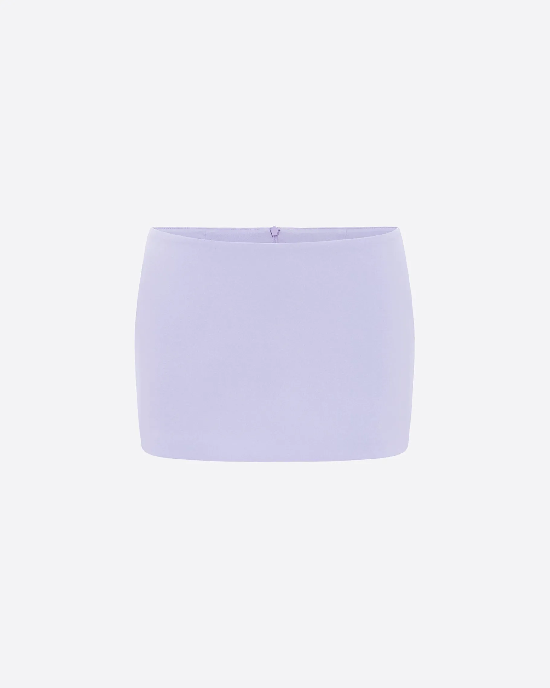 Alex Perry Low Rise Mini Skirt in Satin Crepe