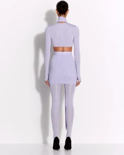 Alex Perry Mini Skirt in Crystal Jersey