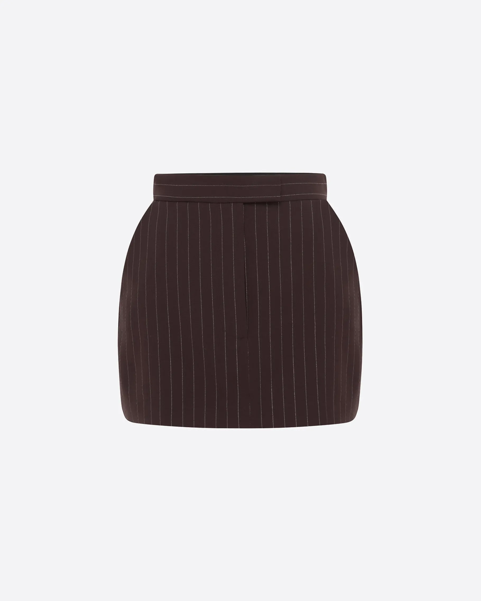 Alex Perry Mini Skirt in Lurex Pinstripe