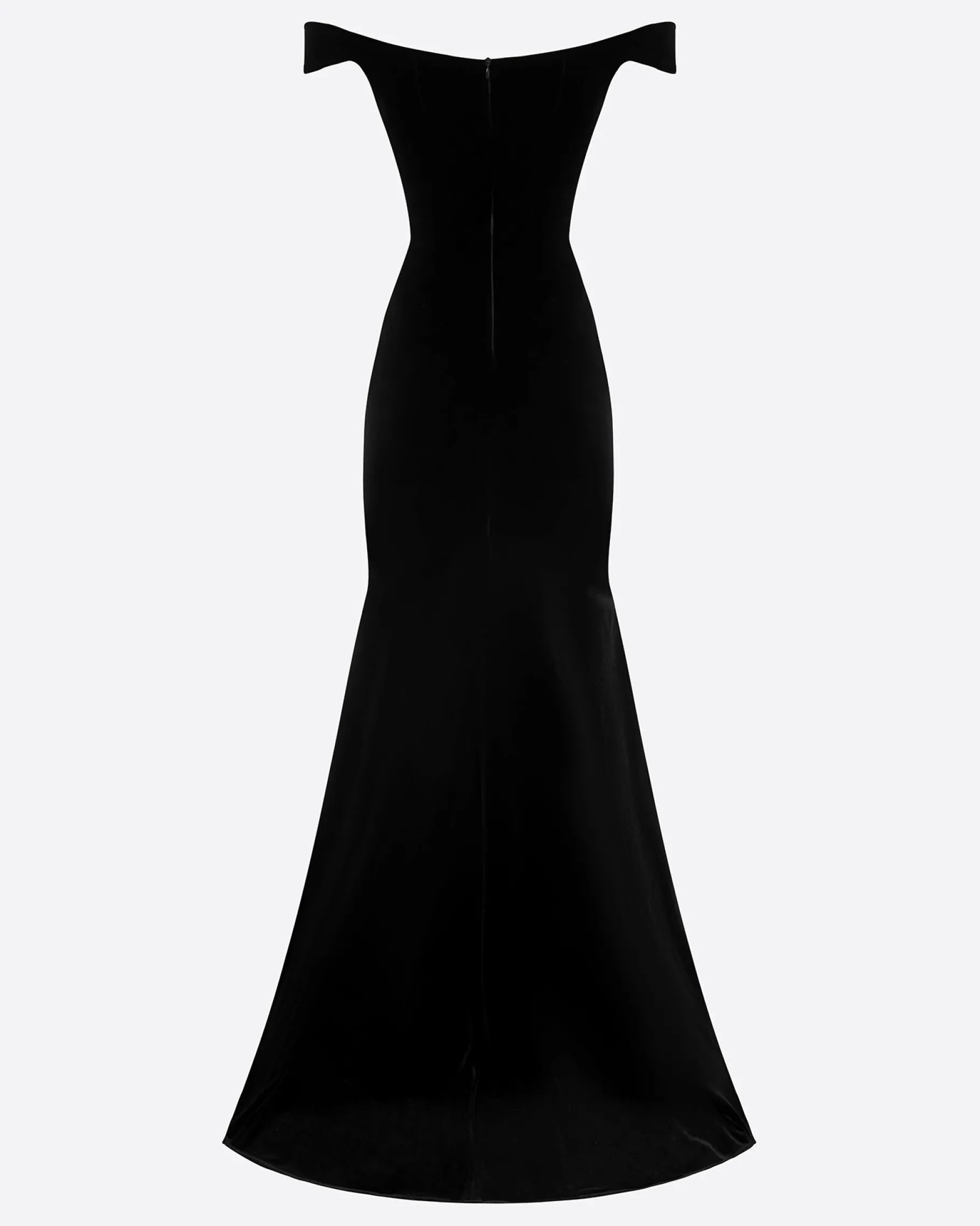 Alex Perry Off Shoulder Corset Gown in Velvet