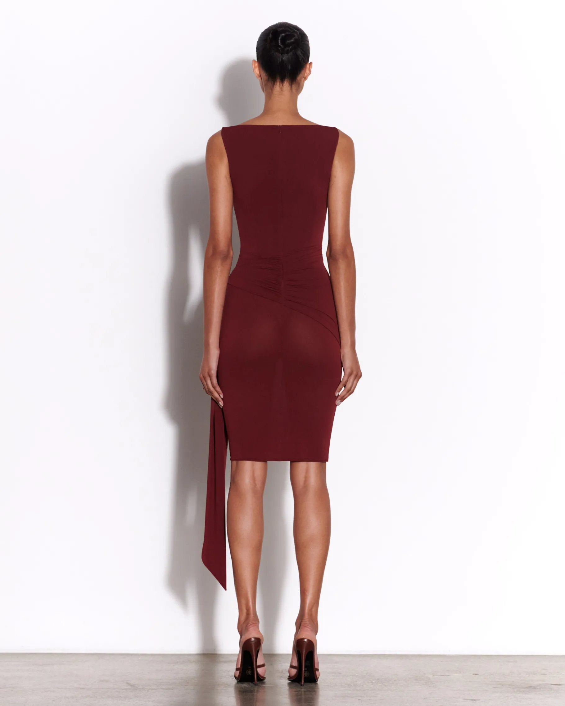 Alex Perry Overlay Twist Dress in Crepe Jersey