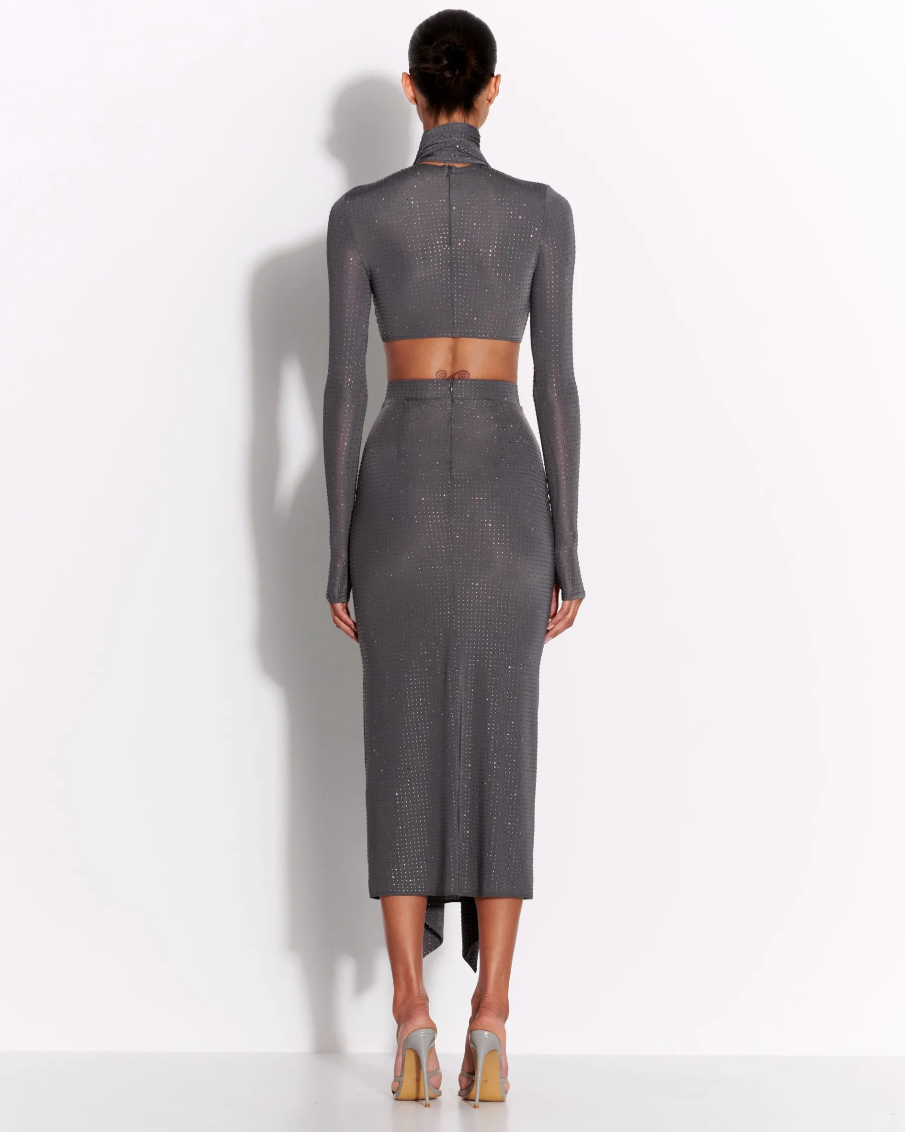 Alex Perry Skirt in Crystal Jersey