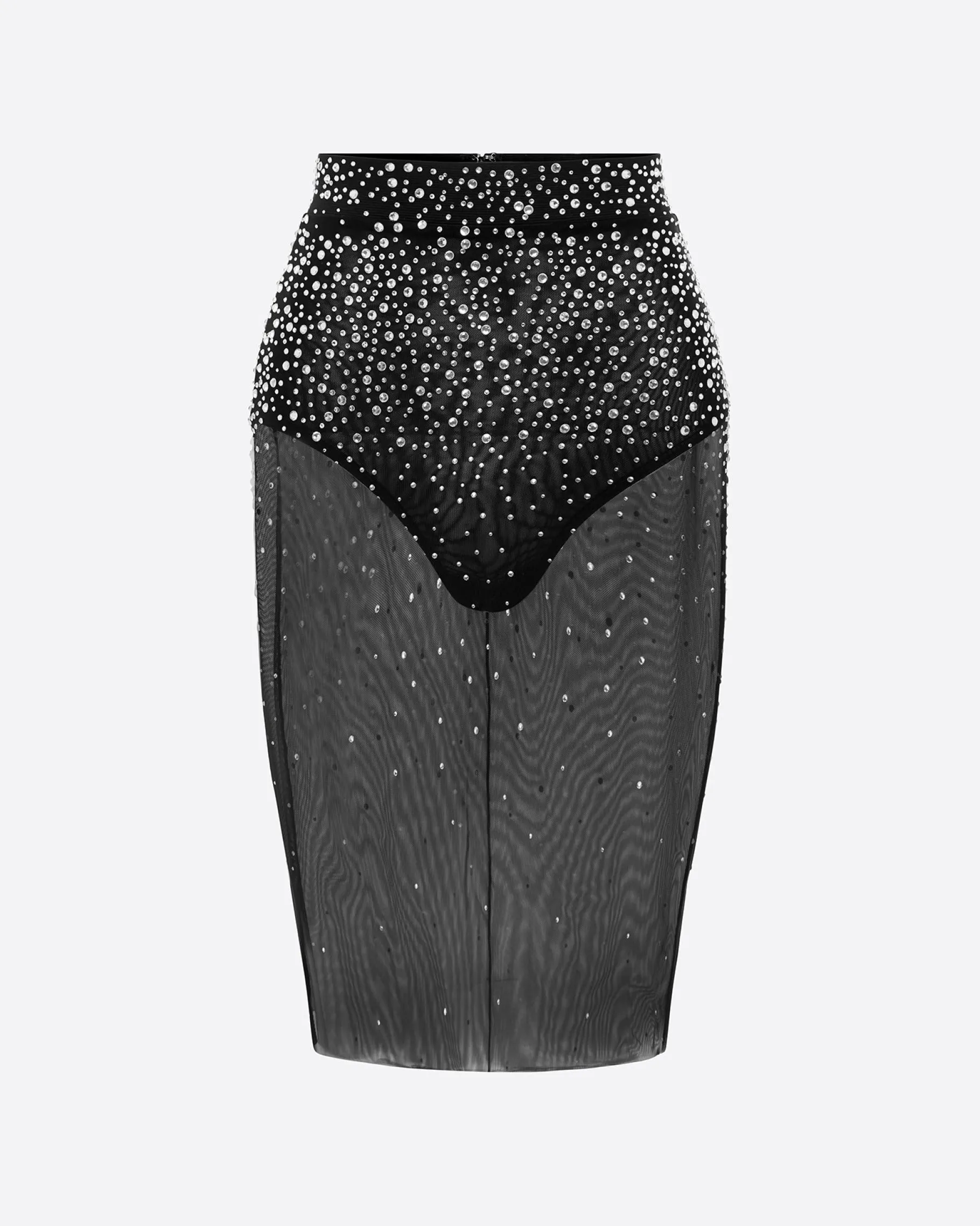 Alex Perry Skirt in Crystal Mesh