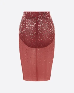 Alex Perry Skirt in Crystal Mesh