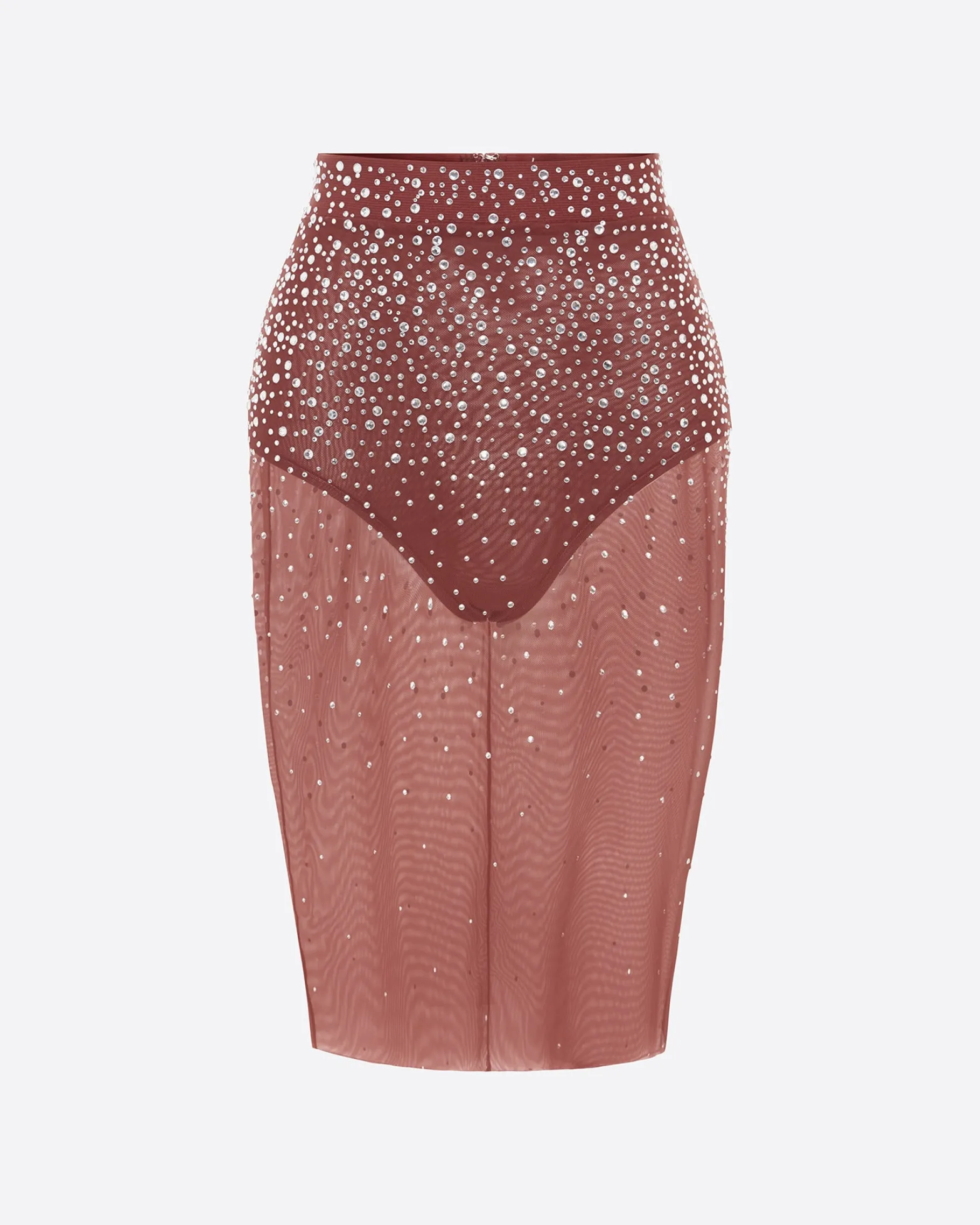 Alex Perry Skirt in Crystal Mesh