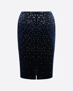 Alex Perry Skirt in Crystal Velvet