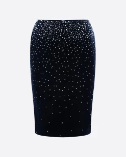 Alex Perry Skirt in Crystal Velvet