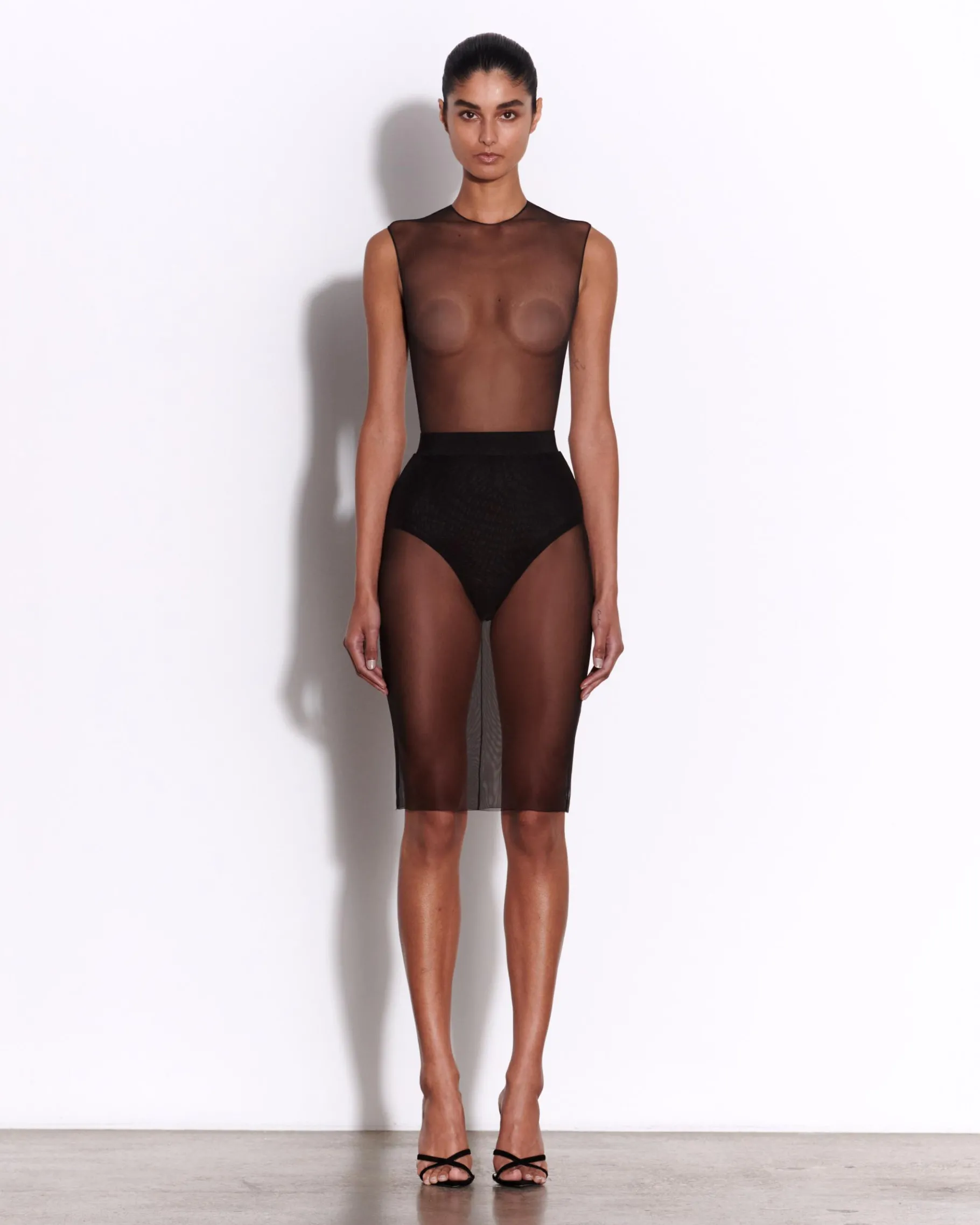 Alex Perry Skirt in Fine Mesh