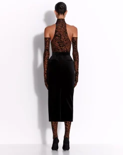 Alex Perry Skirt in Velvet