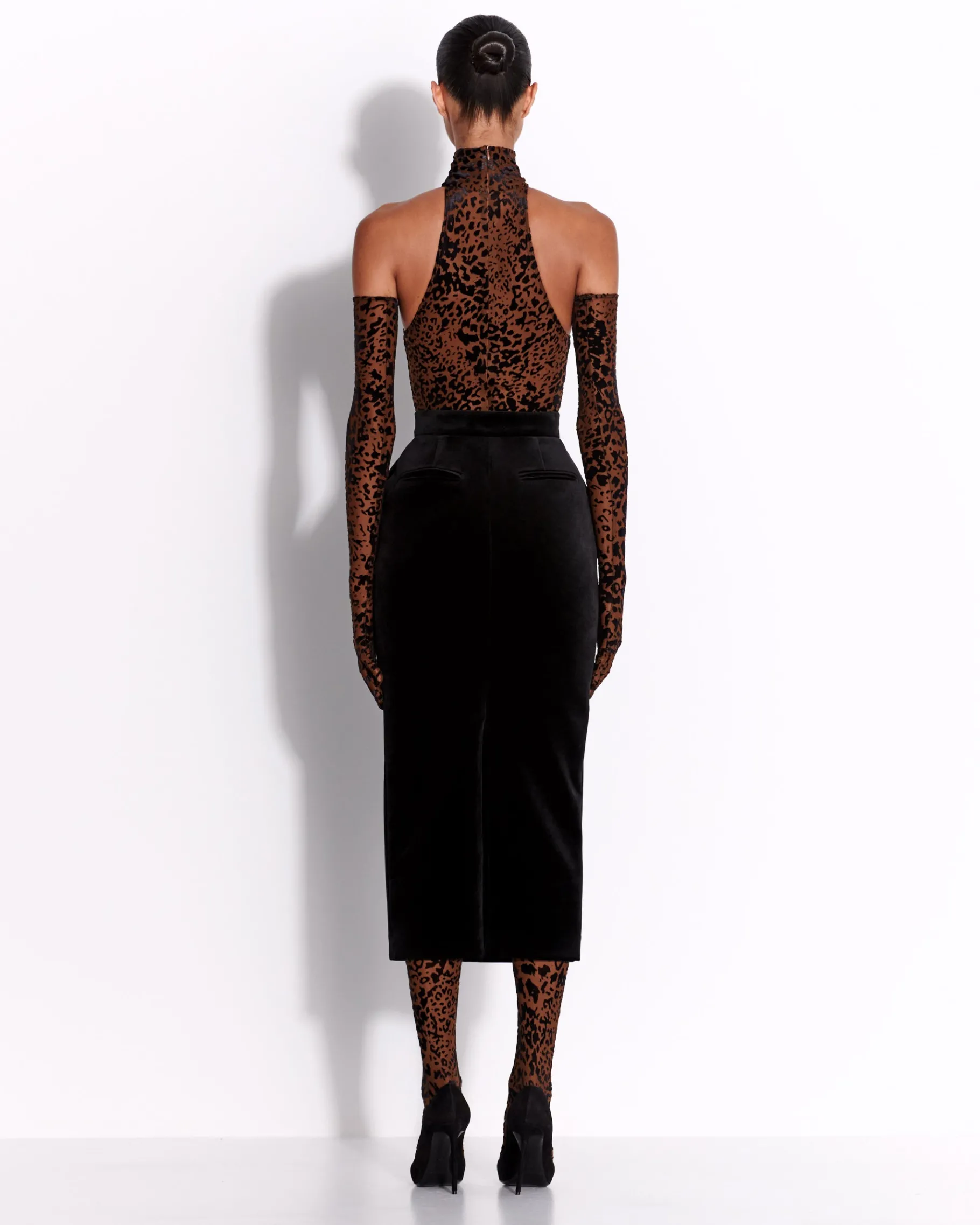 Alex Perry Skirt in Velvet