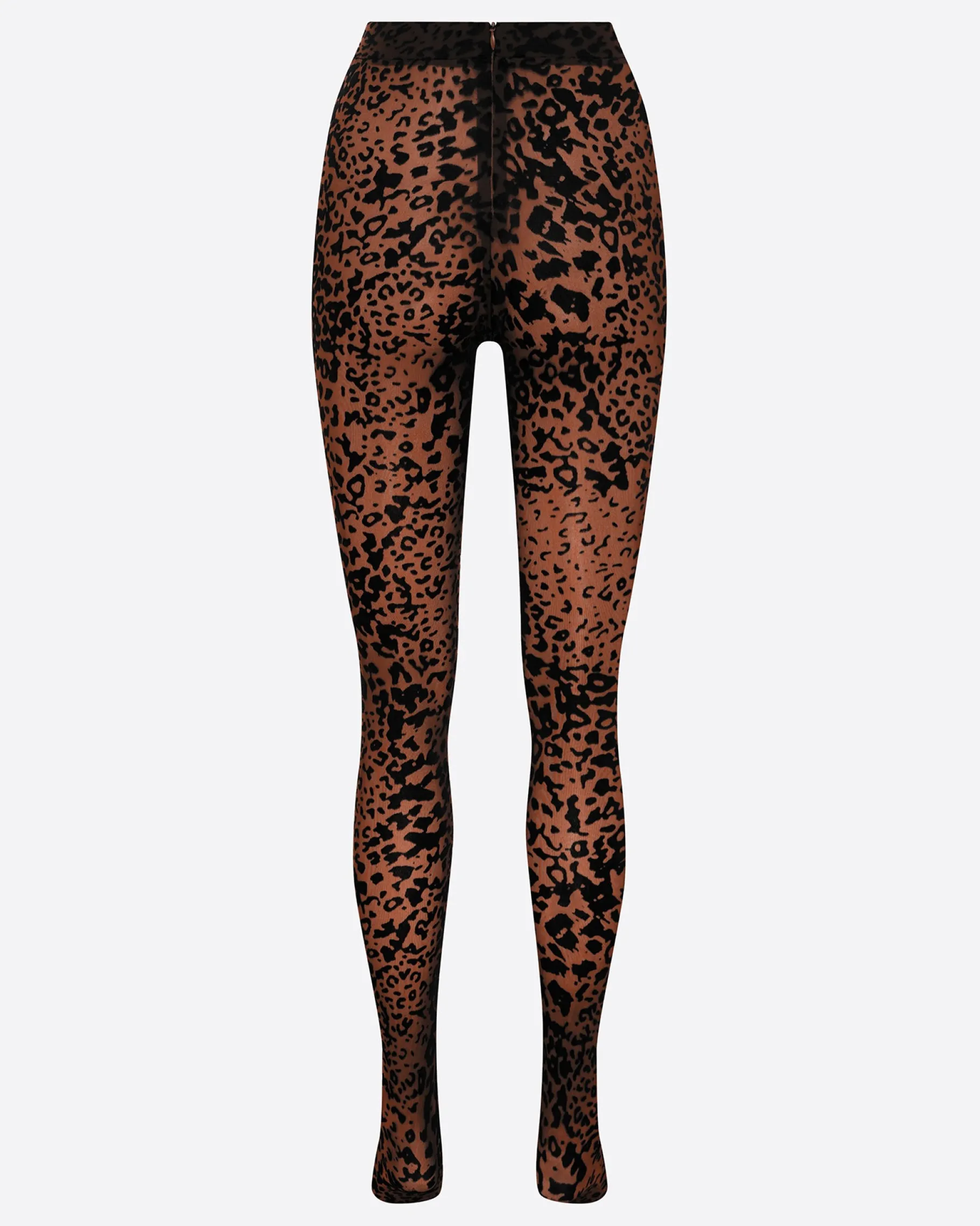 Alex Perry Stocking in Leopard Burnout