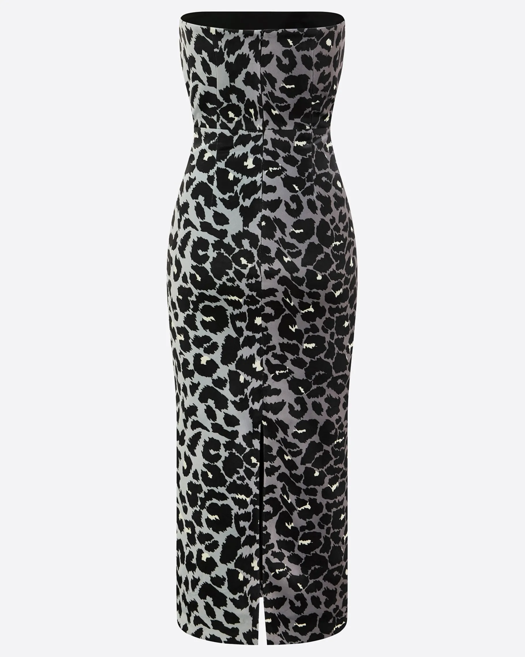 Alex Perry Strapless Dress in Printed Velvet