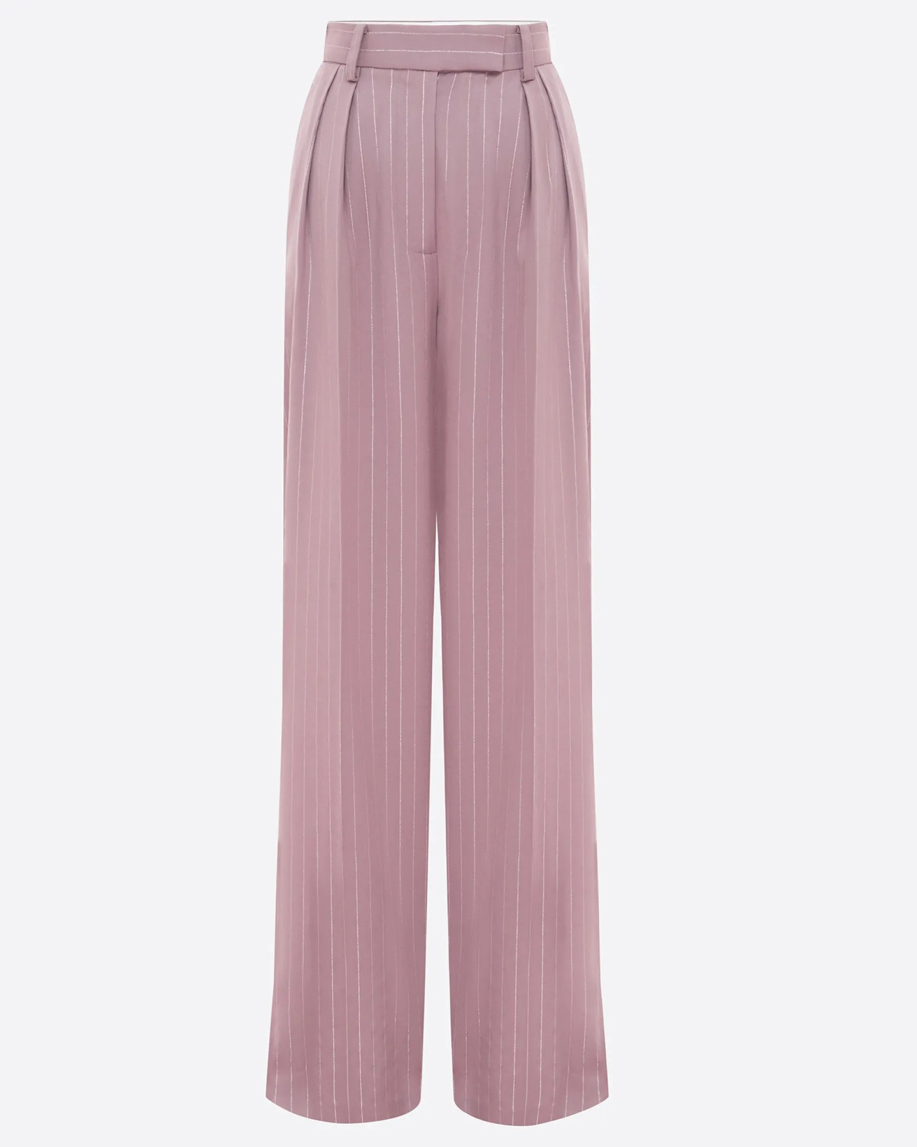 Alex Perry Tailored Trouser in Lurex Pinstripe