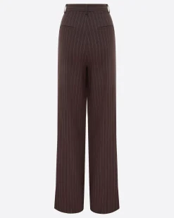 Alex Perry Tailored Trouser in Lurex Pinstripe