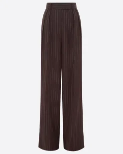 Alex Perry Tailored Trouser in Lurex Pinstripe