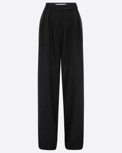 Alex Perry Tailored Trouser in Wool Pinstripe