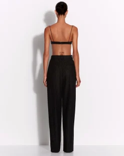 Alex Perry Tailored Trouser in Wool Pinstripe
